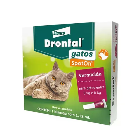 Drontal Gatos Spot On 1,12ml 5-8kg