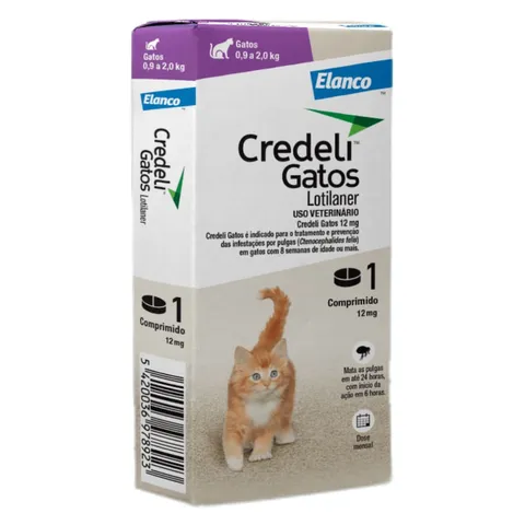 Credeli Gatos Tab 12mg 0,9-2kg 1comp