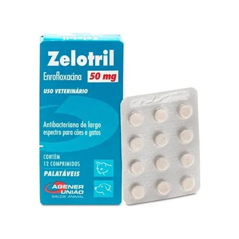 Zelotril 50mg Agener União Caixa com 12 Comprimidos