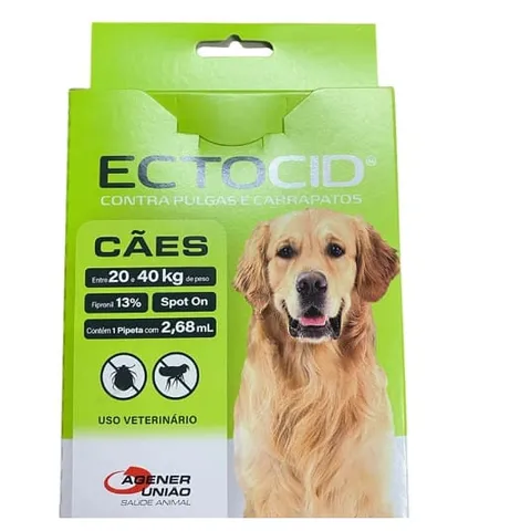 Ectocid Spot On 130mgml Sol Top X 2,68ml Cães 20 - 40kg