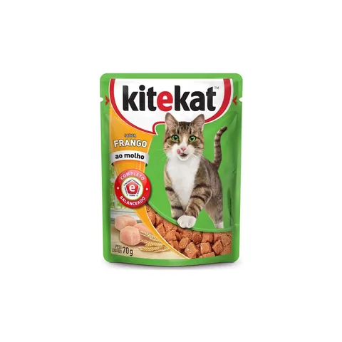 Sachê Para Gatos Adultos Sabor Frango Kitekat 70g