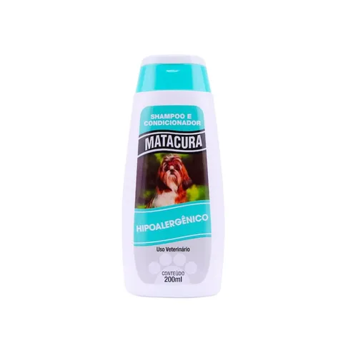 Shampoo E Condicionador Hipoalergênico Para Cães E Gatos Matacura 200ml