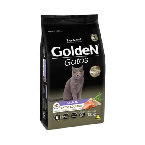 Ração Golden Gatos Adulto Salmão 10kg