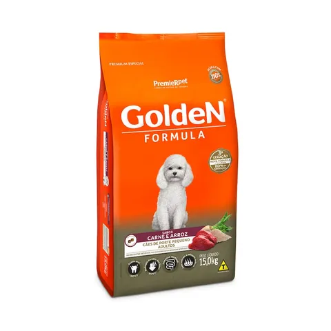 Golden Formula Cão Adulto Porte Pequeno Carne 15kg