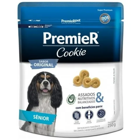 Biscoito Premier Cookie Cães Sênior Sabor Original 250g
