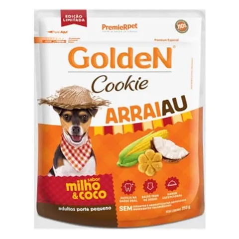 Cookie para Cães Adultos Arraiau Premiet Pet Golden 350g