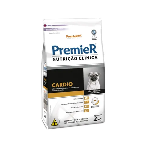 Ração Para Cães Adultos Porte Pequeno Premier Nutrição Clínica Cardio 2kg
