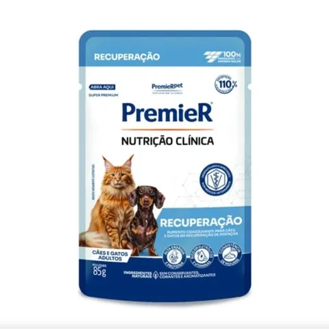 Ração Úmida Nutrição Clínica Recuperação para Cães e Gatos Premier 85g