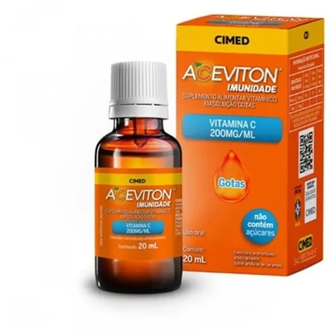 Aceviton Imunidade 200mg Gotas 20ml Caramelo Cimed