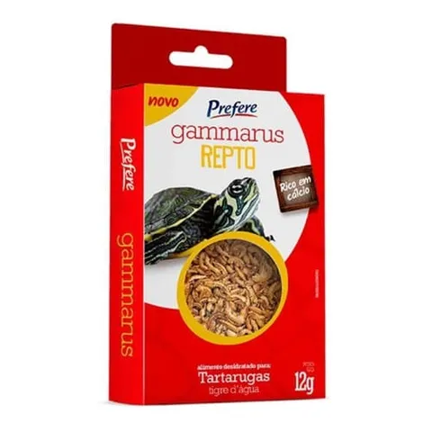 Alimento para Tartarugas Tigre D'água Prefere Gammarus Prefere 12g