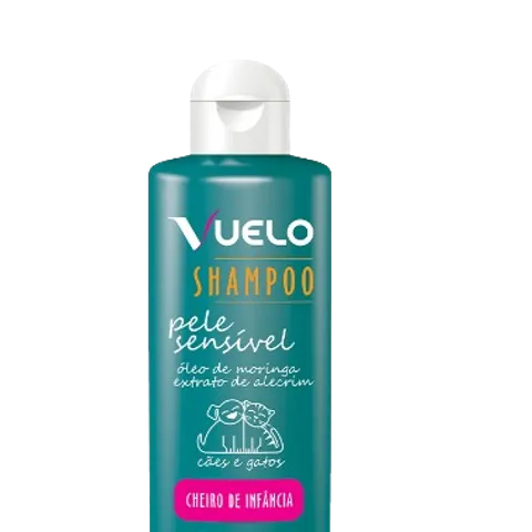 Shampoo para Pele Sensível Cheiro de Infância para Cães E Gatos Vuelo 500ml