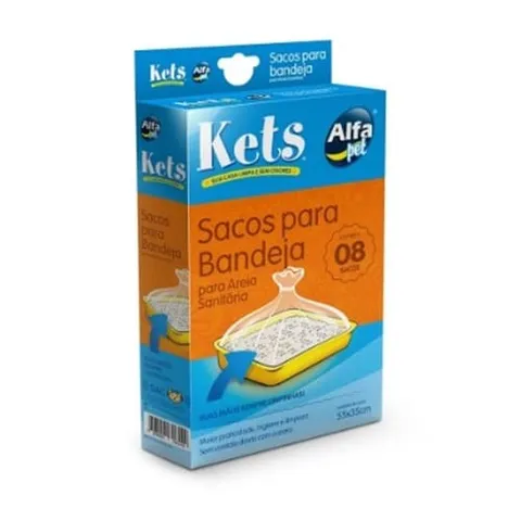 Sacos para Bandeja Higiênica Kets 8un