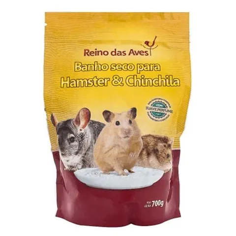 Banho Seco para Hamster e Chinchila Reino das Aves 700g