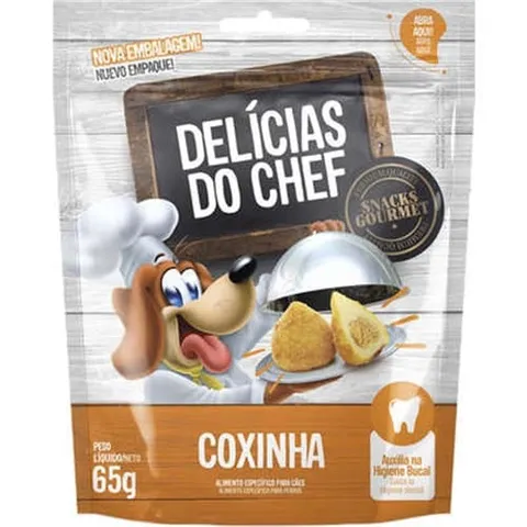 Snack Para Cães Delícias Do Chef Coxinha 65g