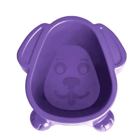 Comedouro Ou Bebedouro Elevado Cães 1l Médio E Grande Porte Roxo
