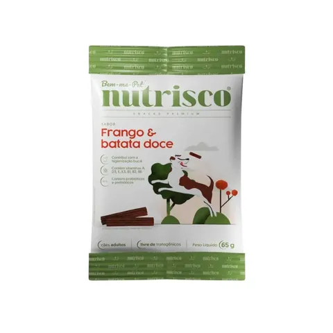 Snacks Para Cães de Batata Doce Nutrisco 65g