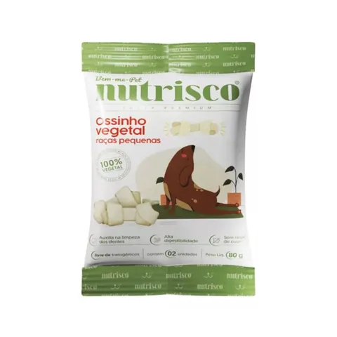Ossinho Vegetal Para Cães Raças Pequenas Nutrisco 80g