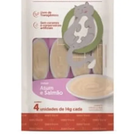 Snack Cremosos Nutrisco Gatos Atum e Salmão 56g