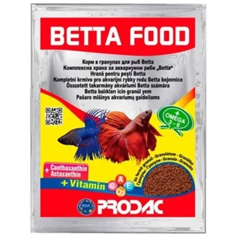 Betta Food Ração Granular Para Peixes Beta Prodac 12g