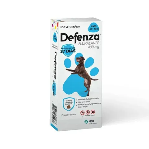Defenza 400mg 20 A 40kg Cães